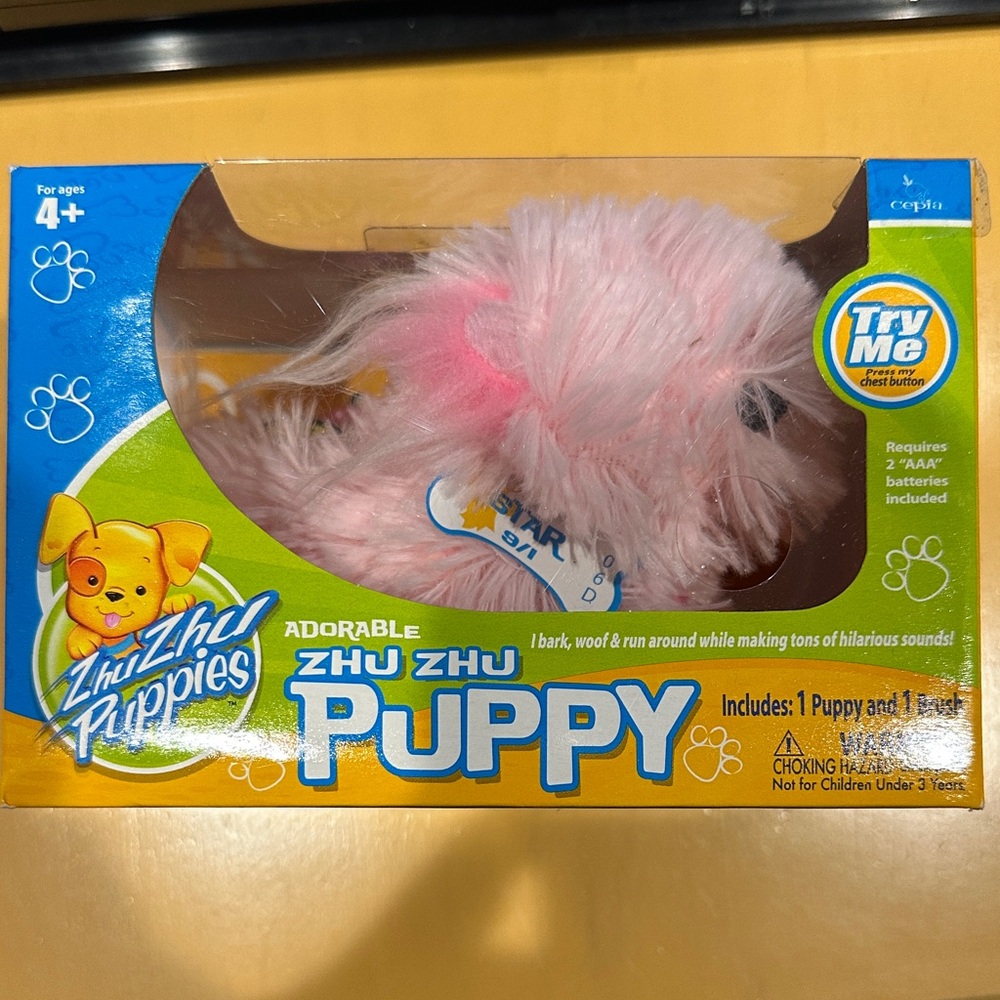 Adorable Pink Puppy Toy